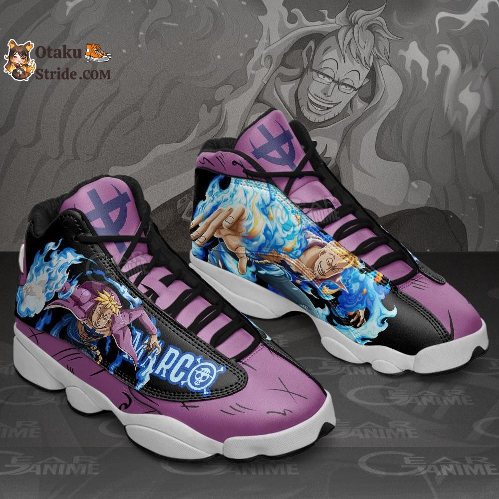 Custom Anime One Piece Phoenix Marco Sneakers for Fans