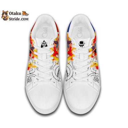 Custom Anime One Piece Sabo and Ace Skate Sneakers – Unique Printed Footwear