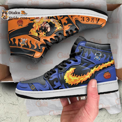 Custom Anime One Piece Sabo and Portgas Ace Sneakers – Unique Printed Footwear