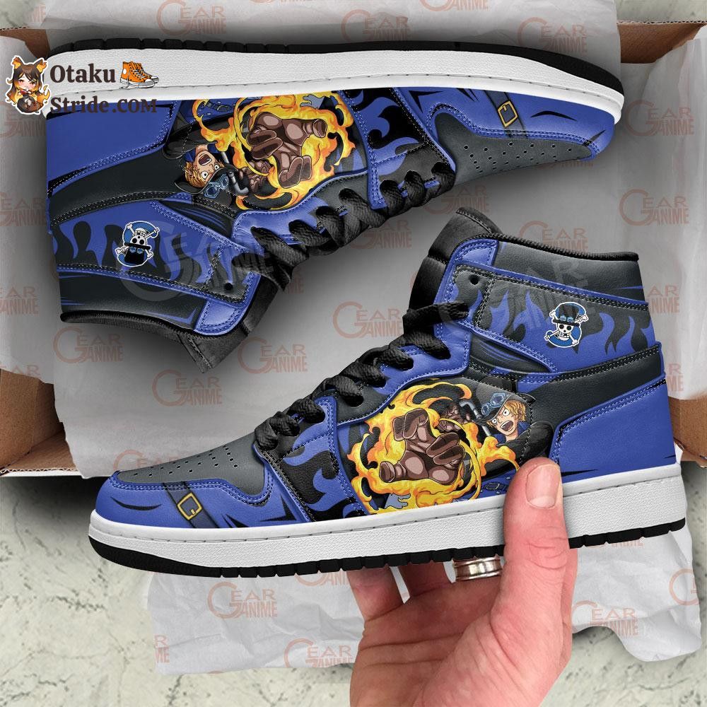 Custom Anime One Piece Sabo Dragon Claw Sneakers – Unique Printed Footwear