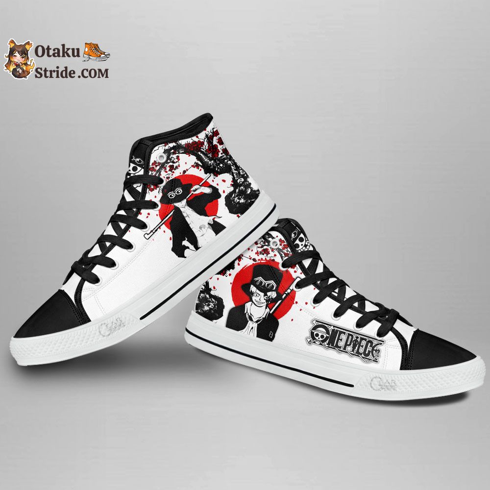 Custom Anime One Piece Sabo High Top Sneakers – Japan Style Footwear