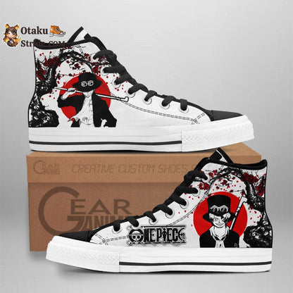 Custom Anime One Piece Sabo High Top Sneakers – Japan Style Footwear