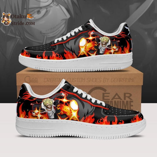 Custom Anime One Piece Sanji Black Leg Air Sneakers – Unique Printed Footwear