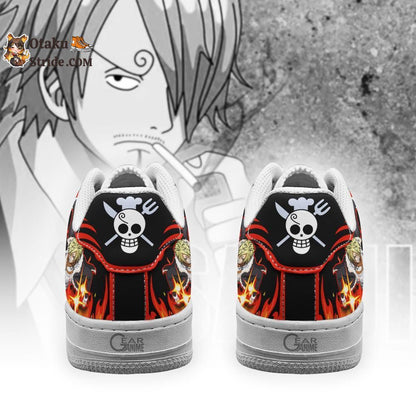 Custom Anime One Piece Sanji Black Leg Air Sneakers – Unique Printed Footwear