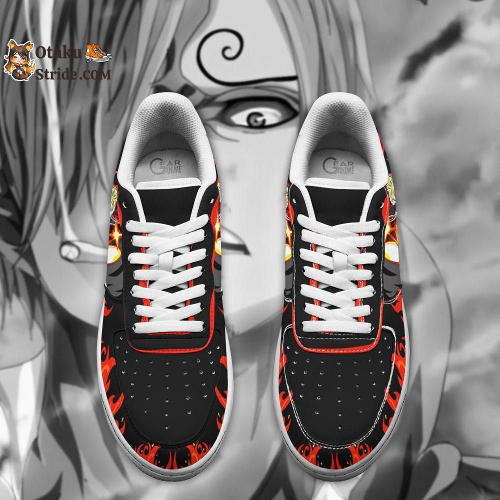 Custom Anime One Piece Sanji Black Leg Air Sneakers – Unique Printed Footwear