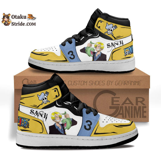 Custom Anime One Piece Sanji Kids Sneakers – Unique Printed Footwear