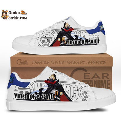 Custom Anime One Piece Sanji Raid Suit Skate Sneakers – Unique Printed Footwear