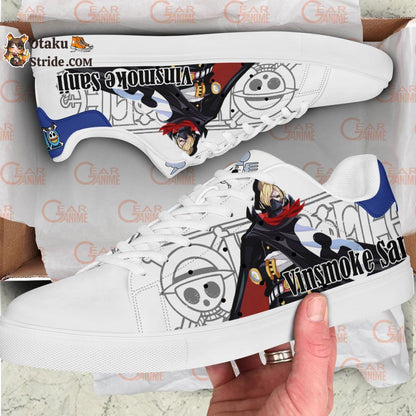 Custom Anime One Piece Sanji Raid Suit Skate Sneakers – Unique Printed Footwear