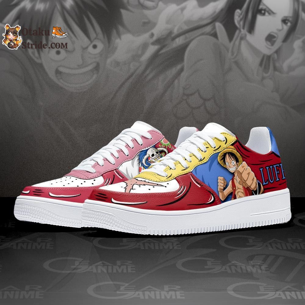 Custom Anime One Piece Shoes – Boa Hancock and Luffy Air Sneakers