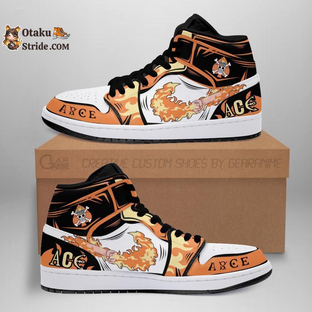 Custom Anime One Piece Shoes – Fire Fist Portgas Ace Sneakers