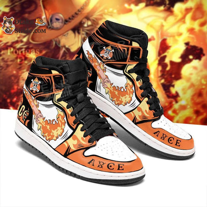 Custom Anime One Piece Shoes – Fire Fist Portgas Ace Sneakers