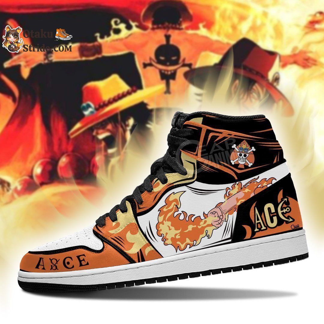 Custom Anime One Piece Shoes – Fire Fist Portgas Ace Sneakers