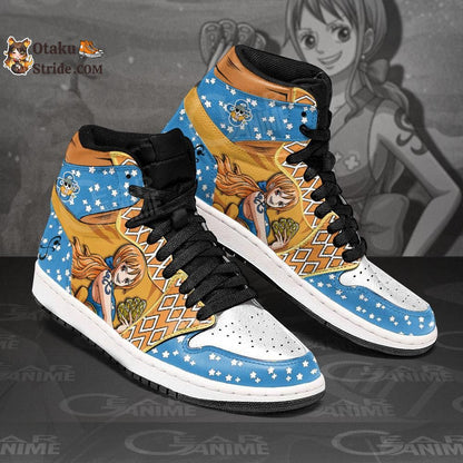 Custom Anime One Piece Shoes – OP Nami J1s Sneakers for Fans