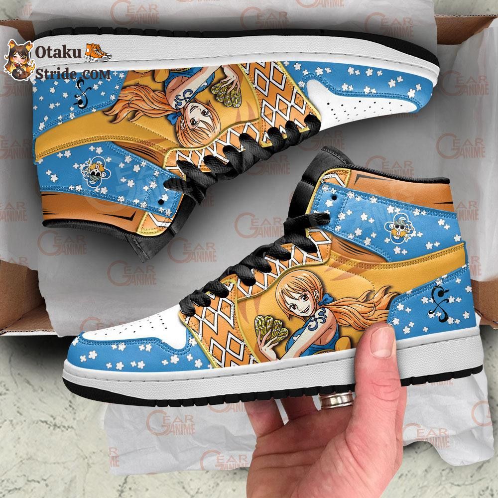 Custom Anime One Piece Shoes – OP Nami J1s Sneakers for Fans