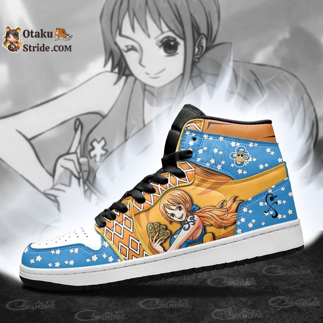 Custom Anime One Piece Shoes – OP Nami J1s Sneakers for Fans