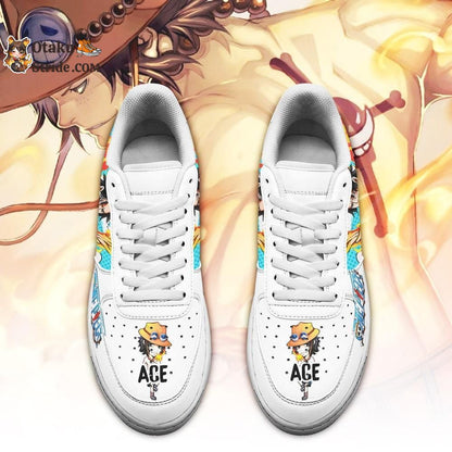 Custom Anime One Piece Shoes – Portgas Ace Air Sneakers