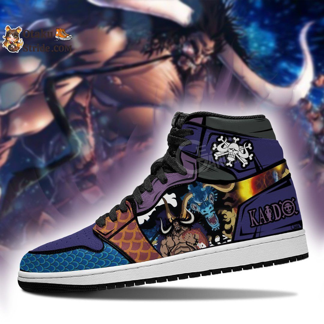 Custom Anime One Piece Shoes – Yonko Dragon Kaido Sneakers for Fans