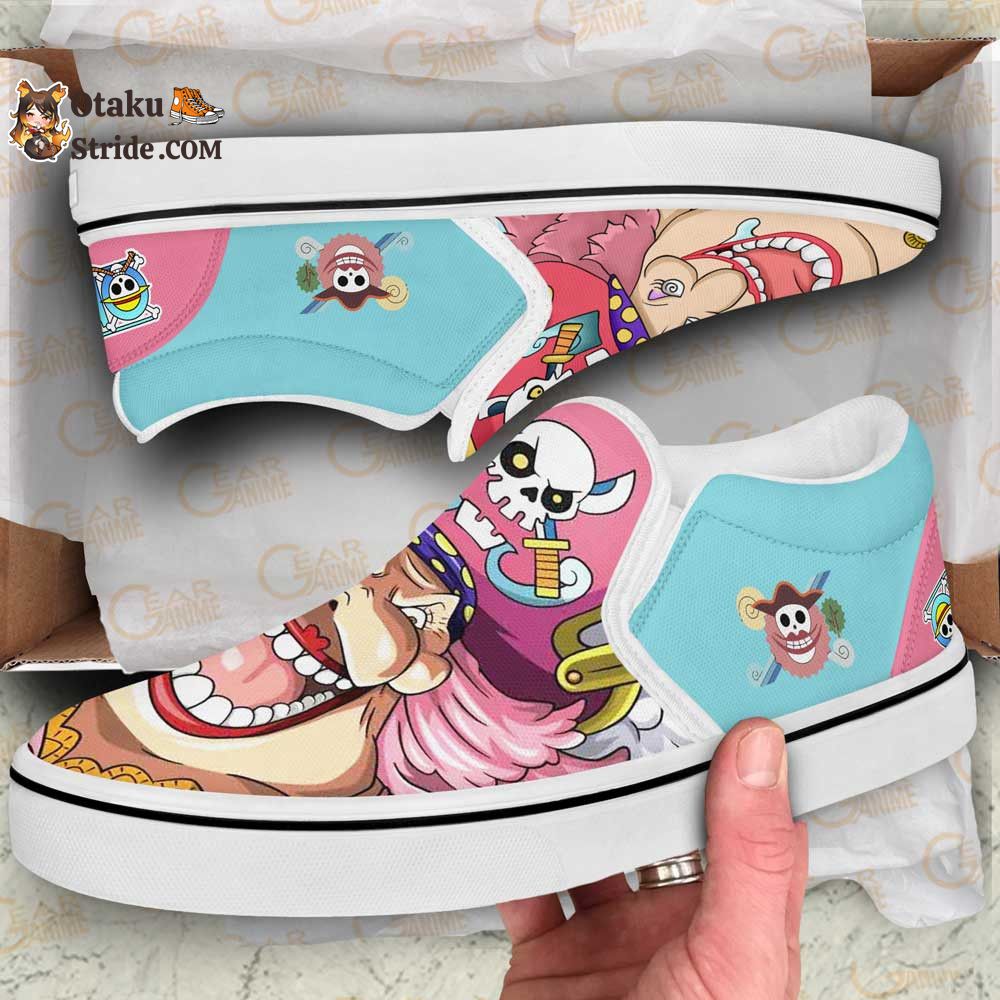 Custom Anime One Piece Slip On Sneakers – Bigmom Pirates Design