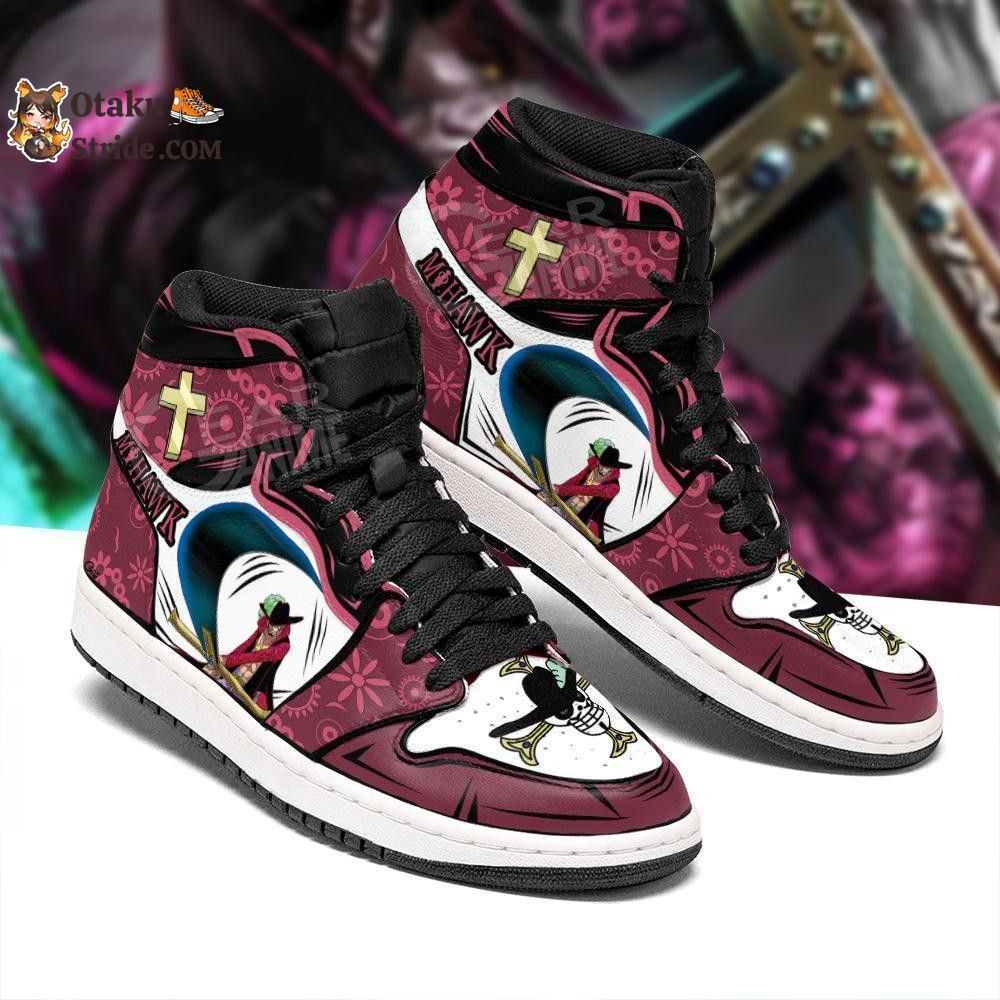 Custom Anime One Piece Sneakers Featuring Dracule Mihawk – Perfect Gift Idea