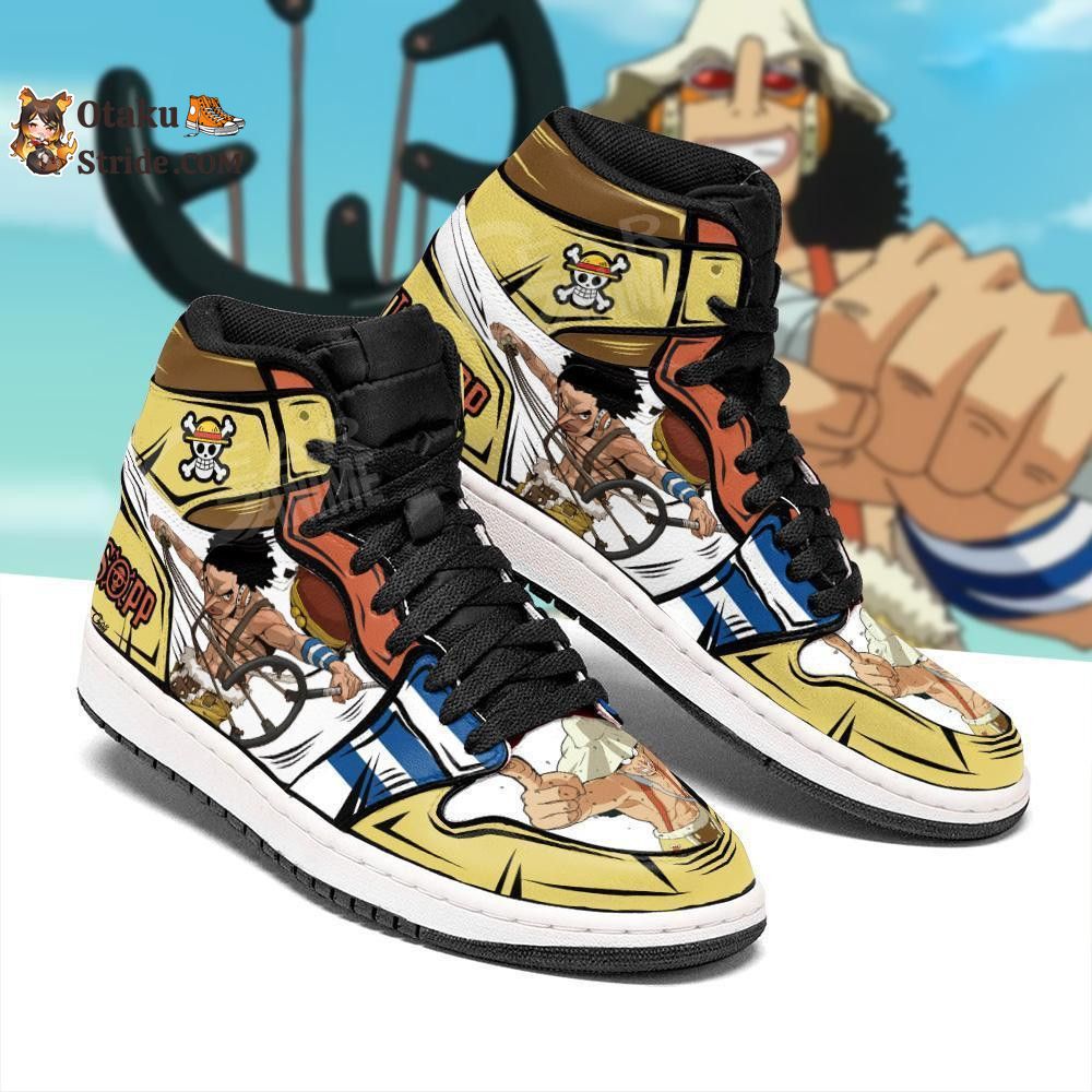 Custom Anime One Piece Sneakers Featuring The Sniper Usopp Design