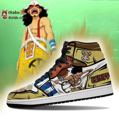 Custom Anime One Piece Sneakers Featuring The Sniper Usopp Design