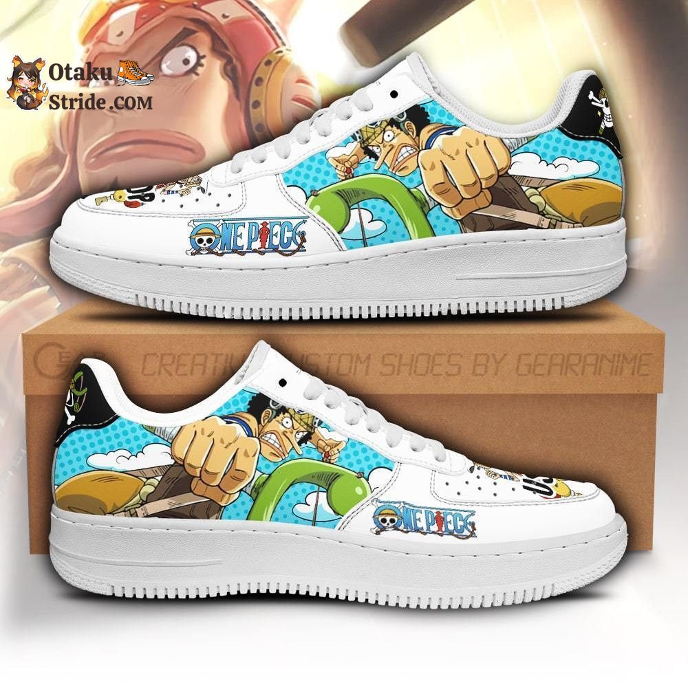 Custom Anime One Piece Usopp Air Sneakers – Unique Printed Footwear