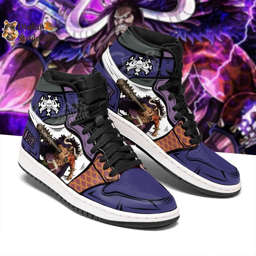 Custom Anime One Piece Yonko Kaido Sneakers – Unique Printed Footwear