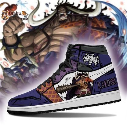 Custom Anime One Piece Yonko Kaido Sneakers – Unique Printed Footwear