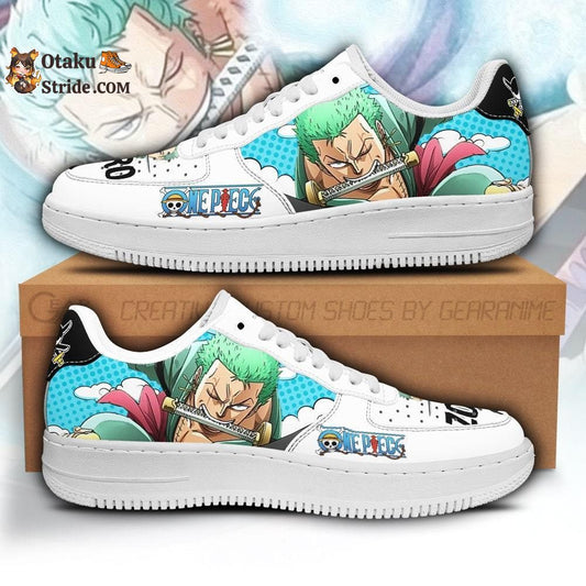 Custom Anime One Piece Zoro Air Sneakers – Unique Printed Footwear for Fans