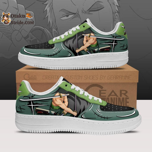 Custom Anime One Piece Zoro Santoryu Air Sneakers – Unique Footwear for Fans