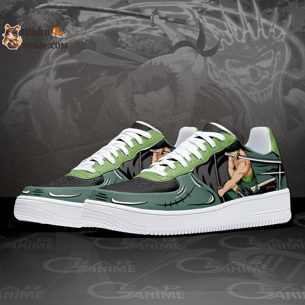 Custom Anime One Piece Zoro Santoryu Air Sneakers – Unique Footwear for Fans