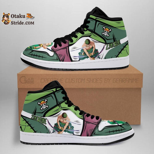 Custom Anime One Piece Zoro Sneakers – Unique Printed Footwear for Fans