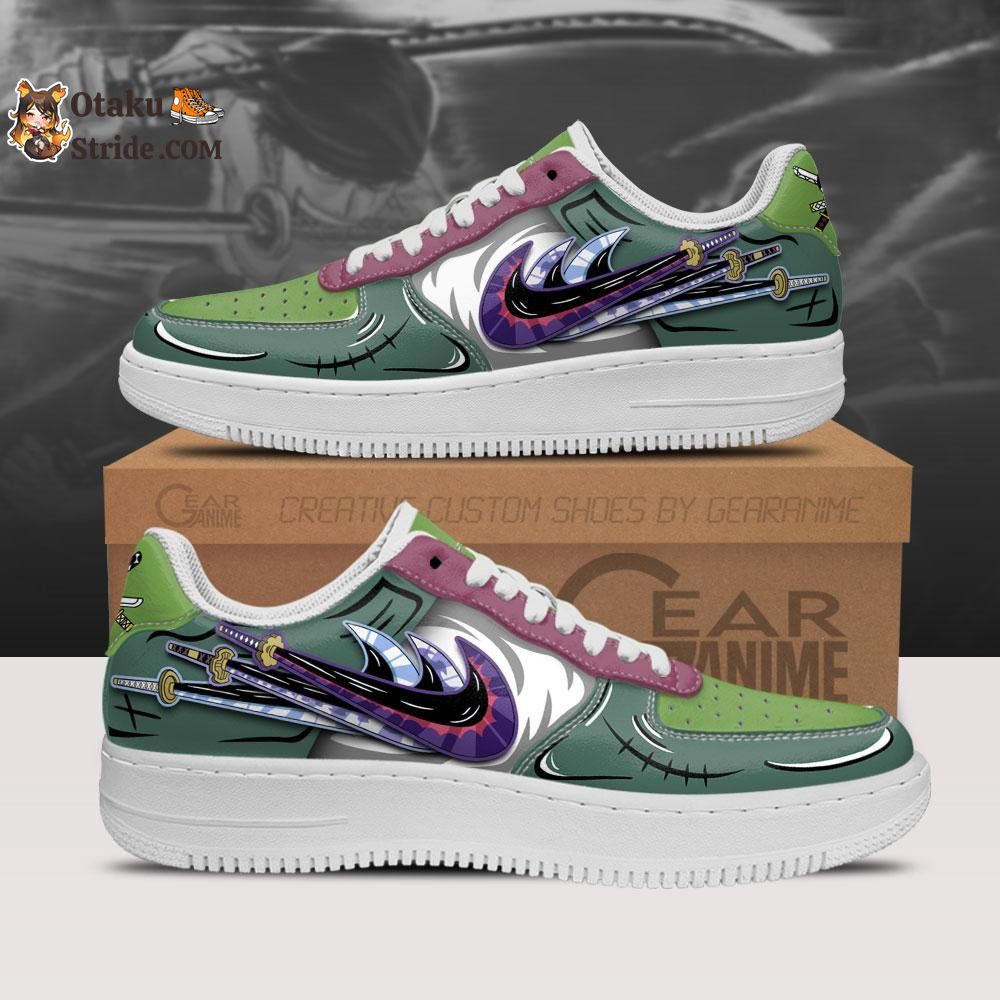 Custom Anime One Piece Zoro Swords Air Sneakers – Unique Printed Footwear