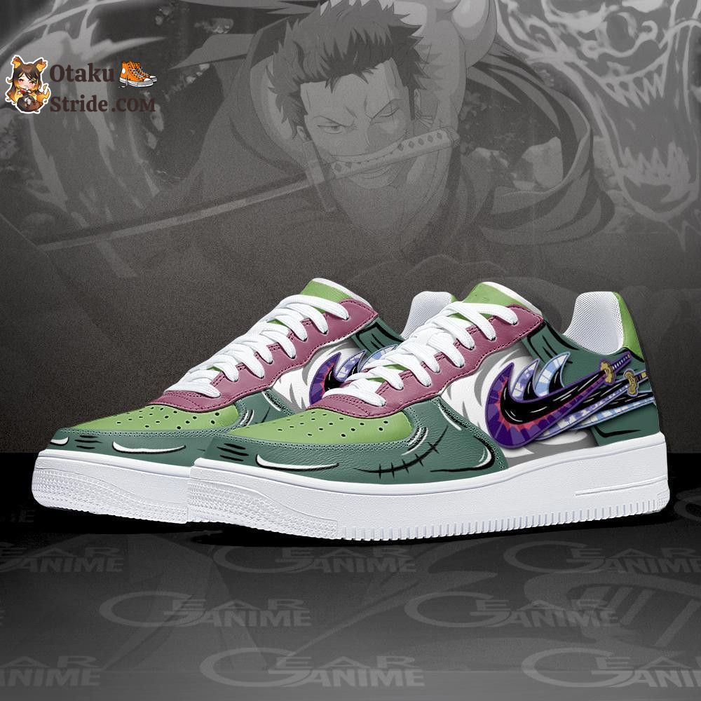 Custom Anime One Piece Zoro Swords Air Sneakers – Unique Printed Footwear