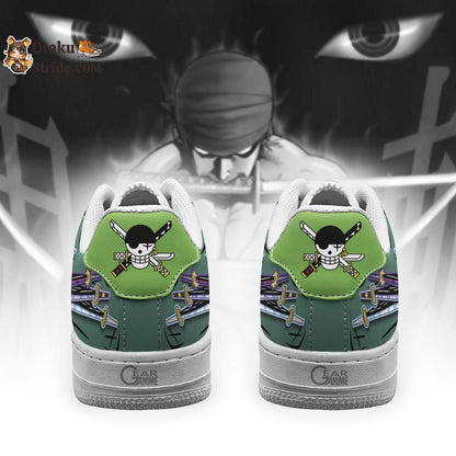 Custom Anime One Piece Zoro Swords Air Sneakers – Unique Printed Footwear