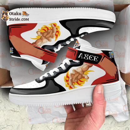 Custom Anime Shoes – Ace Sneakers Air Mid One Piece Design