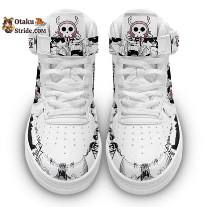 Custom Anime Shoes – Bon Clay Sneakers Air Mid One Piece Mix Manga Design