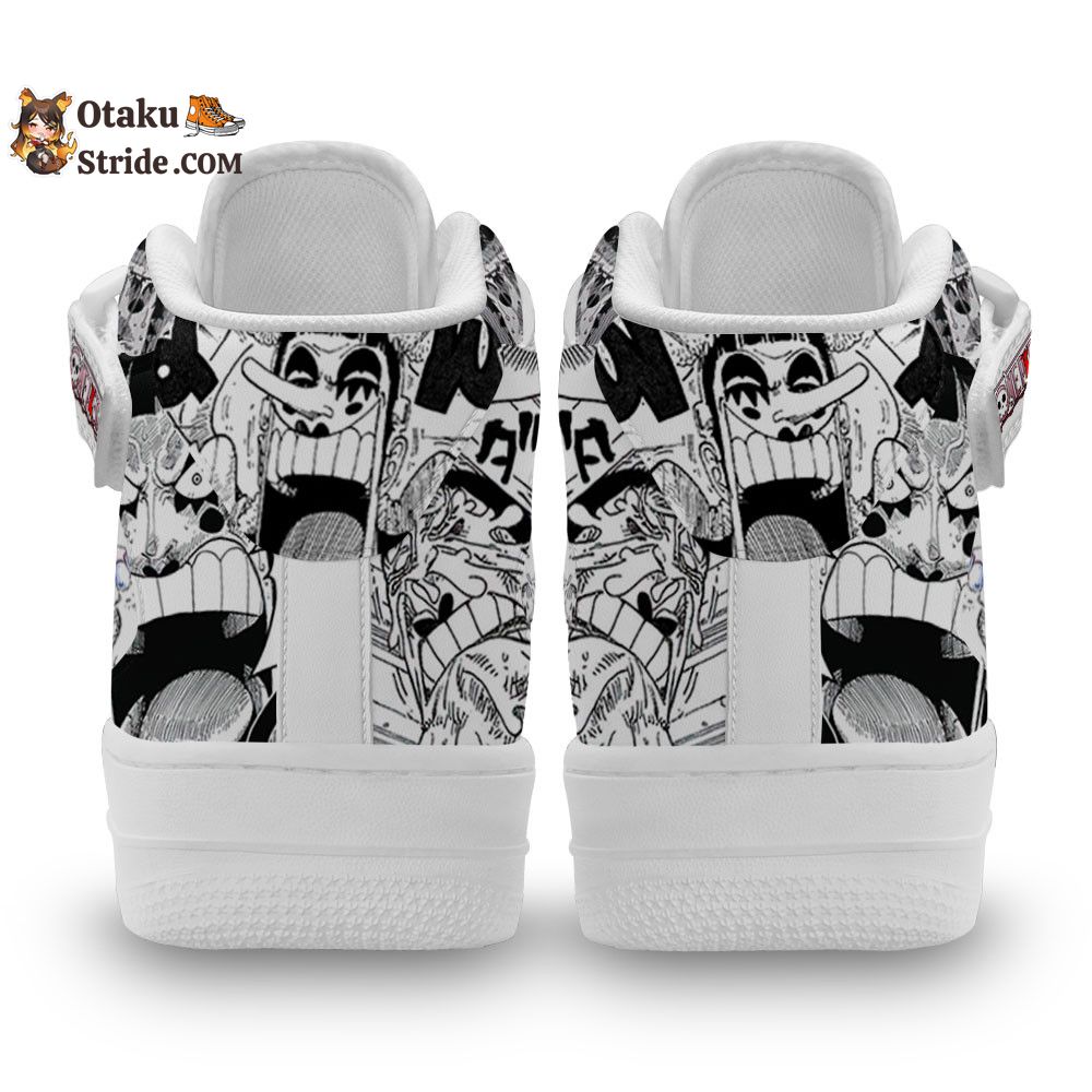 Custom Anime Shoes – Bon Clay Sneakers Air Mid One Piece Mix Manga Design