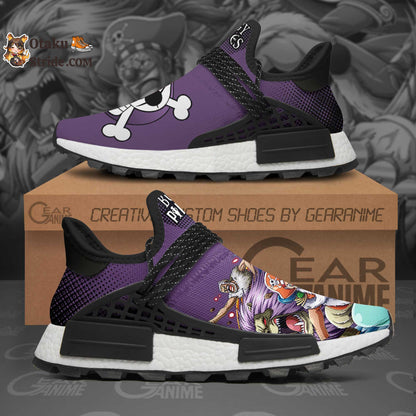 Custom Anime Shoes – Buggy Pirates One Piece Design – Unique Printed Footwear TT12