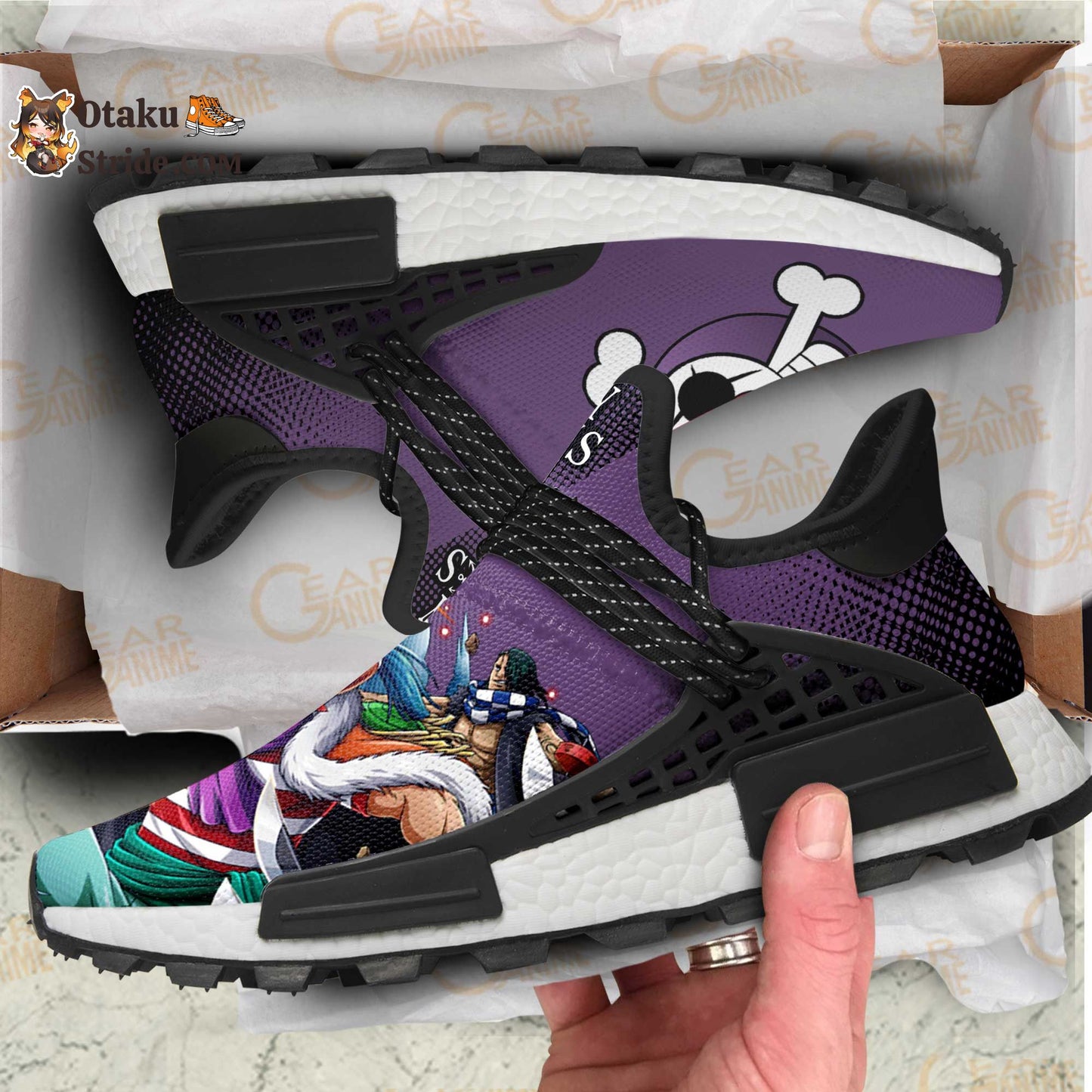 Custom Anime Shoes – Buggy Pirates One Piece Design – Unique Printed Footwear TT12