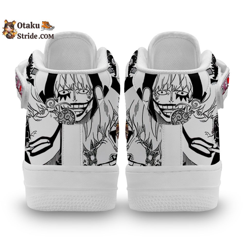 Custom Anime Shoes – One Piece Rosinante Sneakers Air Mid Mix Manga Design