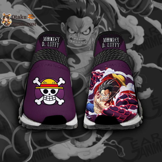 Custom Anime Shoes Featuring Luffy Gear Fourth from One Piece