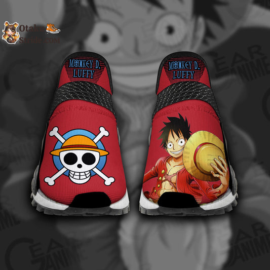 Custom Anime Shoes featuring Monkey D Luffy from One Piece – Unique Footwear for Fans