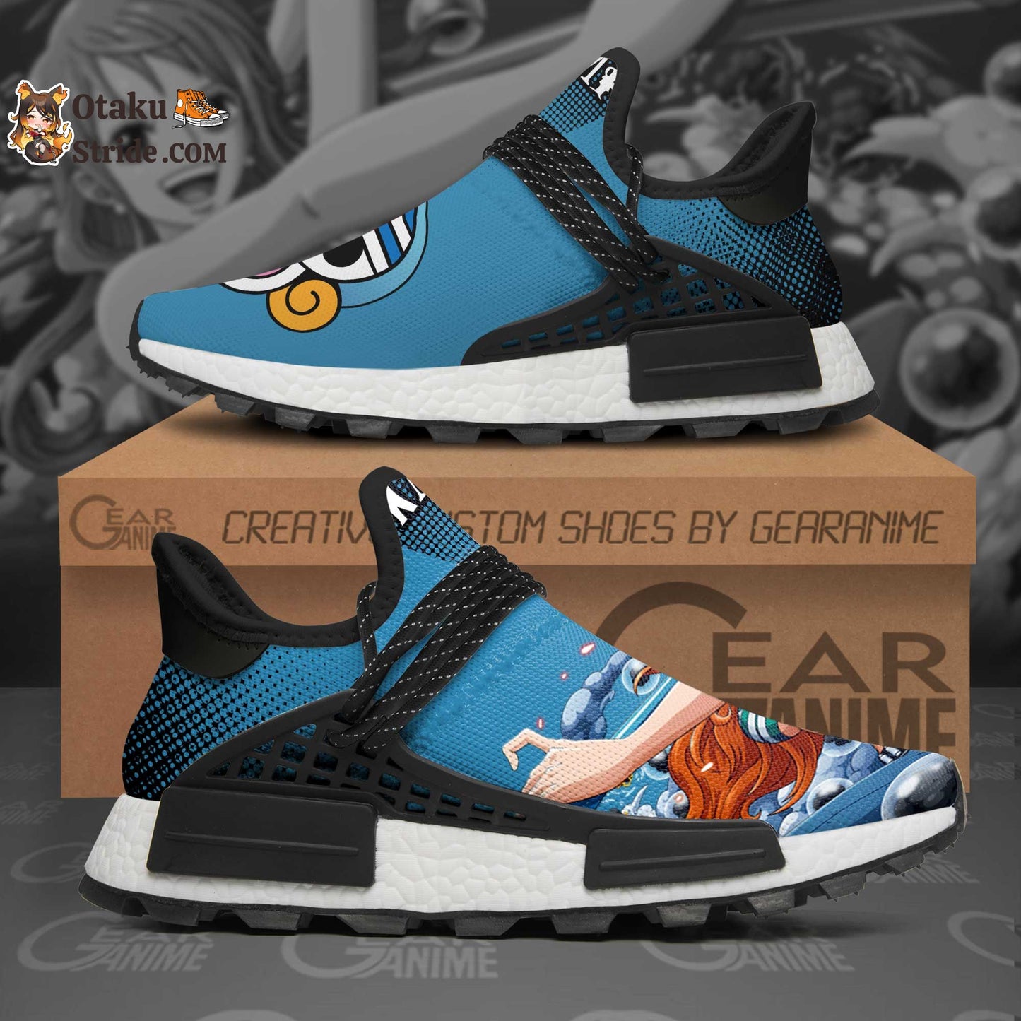 Custom Anime Shoes featuring Nami from One Piece