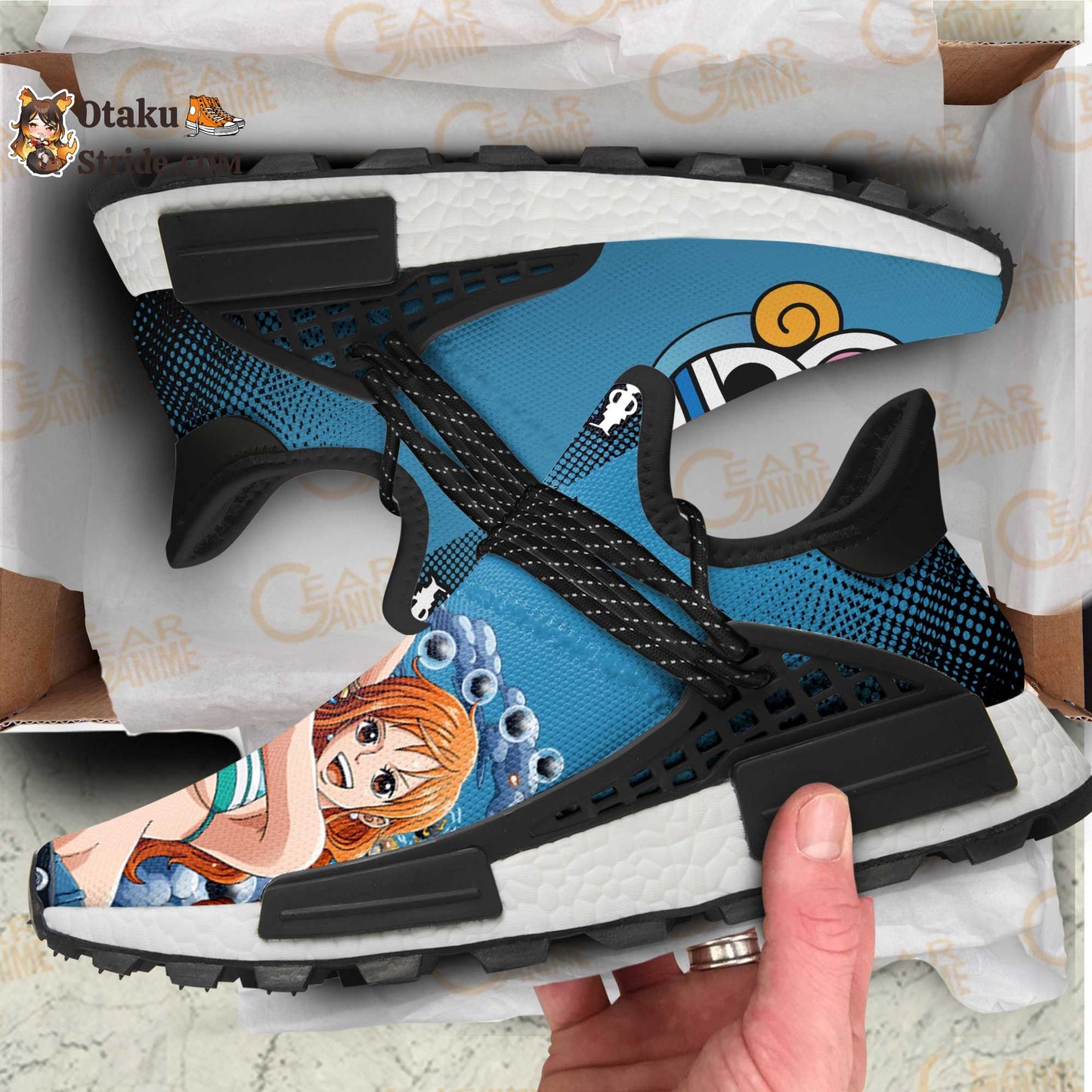 Custom Anime Shoes featuring Nami from One Piece