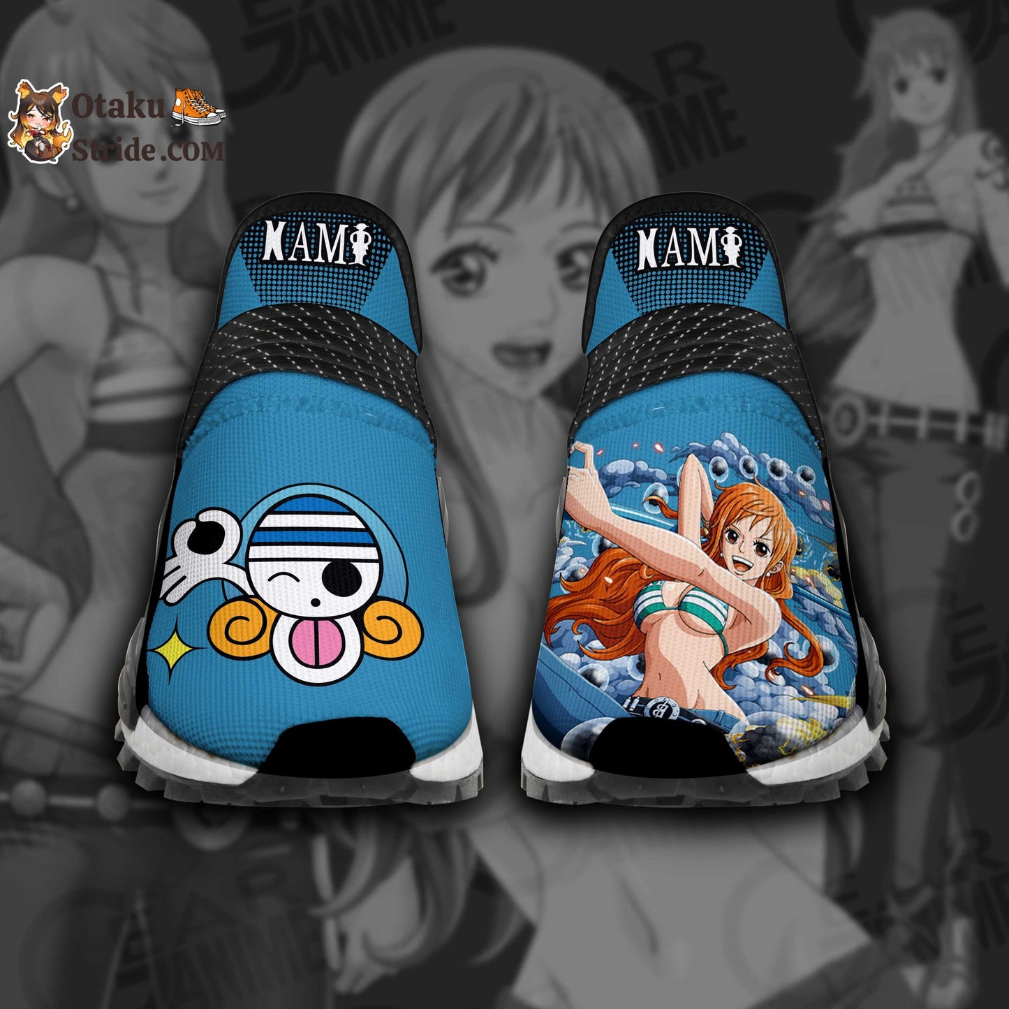 Custom Anime Shoes featuring Nami from One Piece