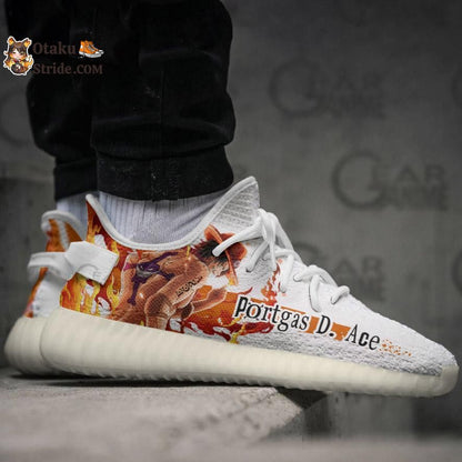 Custom Anime Shoes featuring Portgas D Ace from One Piece – TT10 Design