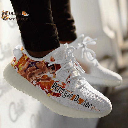 Custom Anime Shoes featuring Portgas D Ace from One Piece – TT10 Design