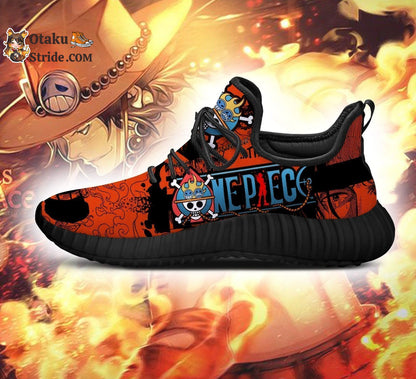 Custom Anime Shoes Featuring Portgas D. Ace from One Piece