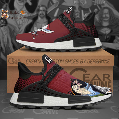 Custom Anime Shoes featuring Red Hair Pirates from One Piece – TT12 Design